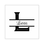 Lucas Name Stamp & Monogram Stamp Rubberstempel (Afrduk)