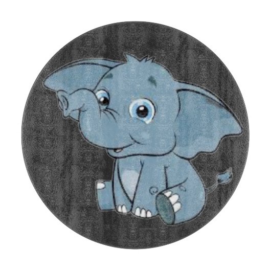 Lucas The Baby Elephant Snijplank (Voorkant)