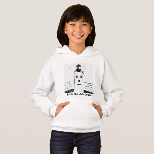 Lucas the Lighthouse Hoodie voor jongens en meisje (Voorkant volledig)