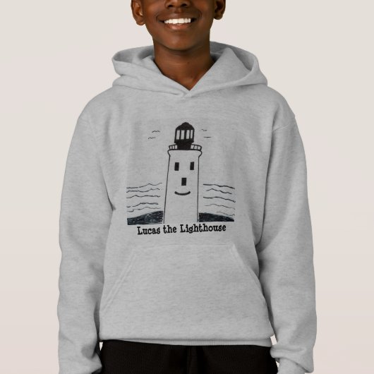 Lucas the Lighthouse Hoodie voor jongens en meisje (Voorkant)