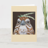 Lucas the song sparrow card kaart (Voorkant)