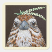 Lucas the song sparrow stickers (Voorkant)