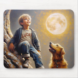 LUCAS ~ Verjaardag Golden Retriever ~ Mousepad Muismat