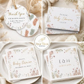 Lucas's Botanische Watercolor Wilde Bloemen Baby S Servet