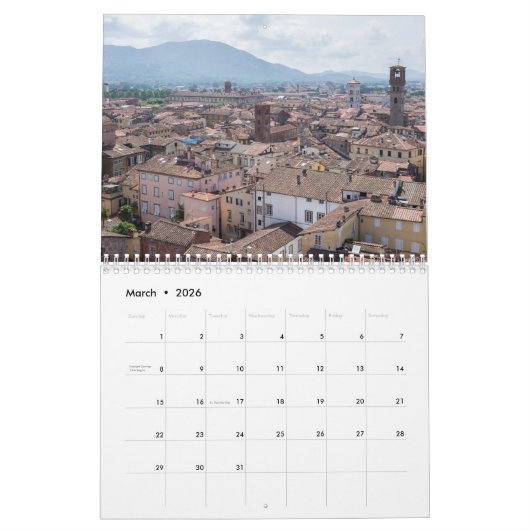 Lucca 2026 kalender (Mar 2026)