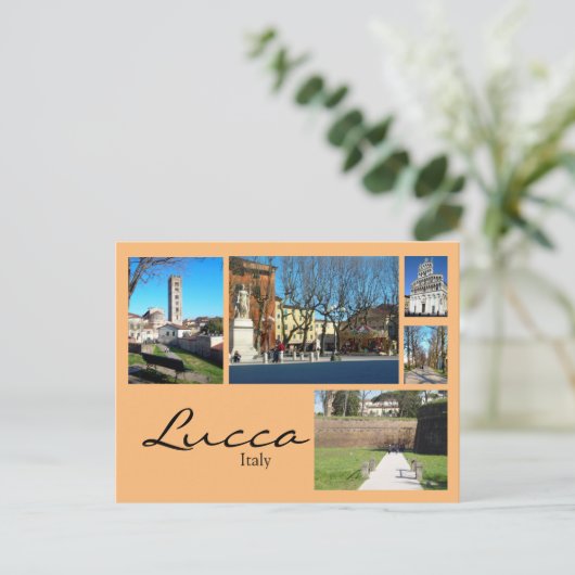 Lucca Collage Briefkaart (Staand voorkant)