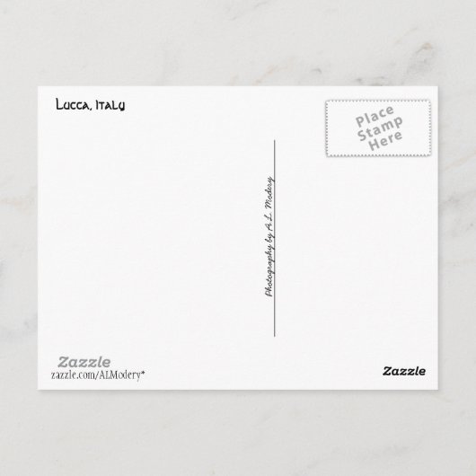 Lucca Collage Briefkaart (Achterkant)