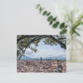 Lucca daken uitzicht briefkaart (Staand voorkant)