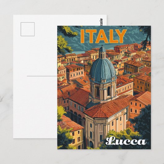 Lucca, Italië Briefkaart (Voorkant / Achterkant)
