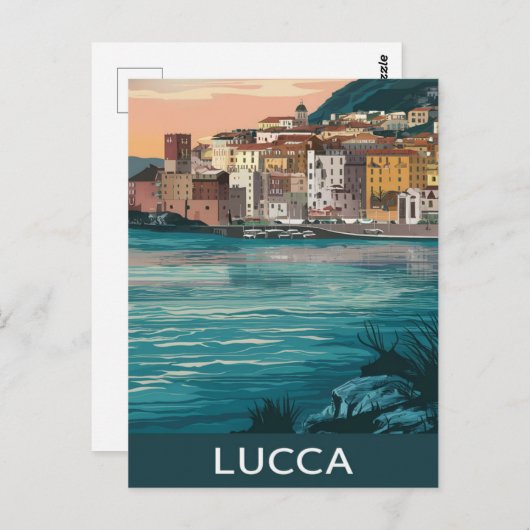 Lucca Italië Briefkaart (Voorkant / Achterkant)