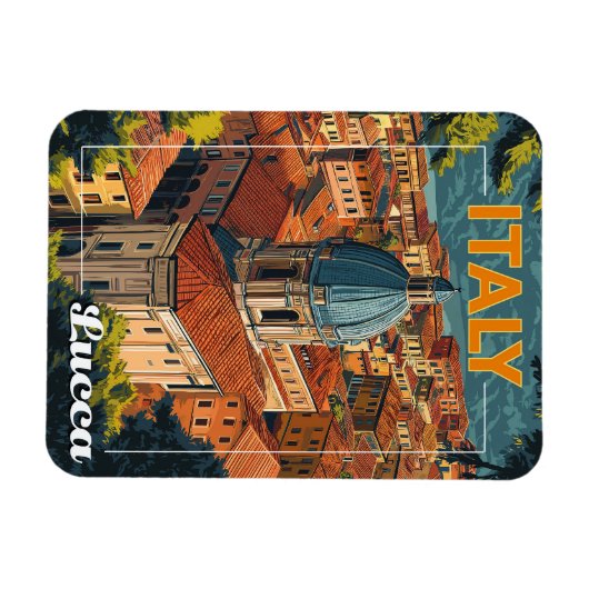 Lucca, Italië Magneet (Horizontaal)