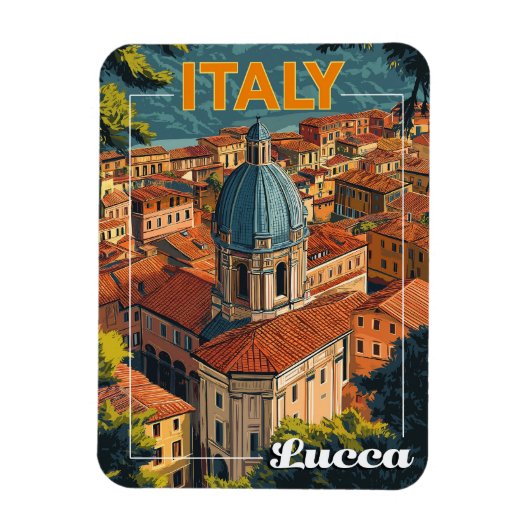 Lucca, Italië Magneet (Verticaal)