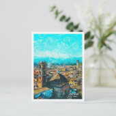 Lucca Italië Mooie olieverfstad Briefkaart (Staand voorkant)