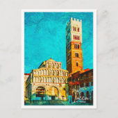 Lucca Italië Mooie olieverfstad Briefkaart (Voorkant)