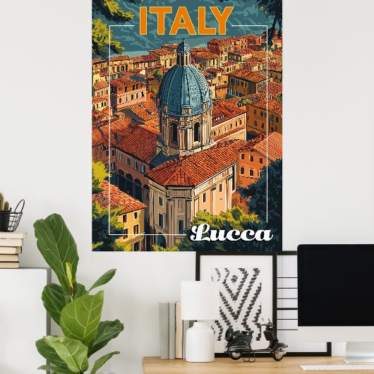 Lucca, Italië Poster (Thuiskantoor)