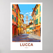 Lucca Italië Reisprint Poster (Voorkant)