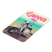 Lucca Italië scooter reisposter print. Magneet (Linkerzijde)