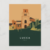 Lucca Italië Stylist Illustratie Briefkaart (Voorkant)