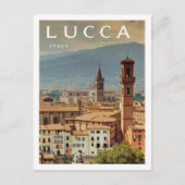 Lucca Italië Vintage Beroemde Reisplaats Briefkaart (Voorkant)