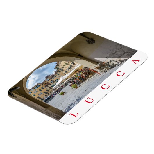 Lucca Piazza Anfiteatro fridge magnet Magneet (Linkerzijde)