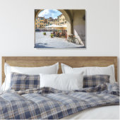 Lucca Piazza Anfiteatro uitzicht canvas print (Insitu (Slaapkamer))
