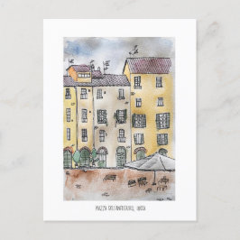 Lucca, Piazza Dell' Anfiteatro Briefkaart