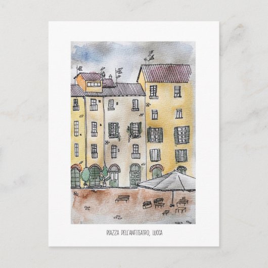 Lucca, Piazza Dell' Anfiteatro Briefkaart (Voorkant)