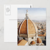 "Luce di Firenze" De Duomo Italië-Waterverf Briefkaart (Voorkant / Achterkant)