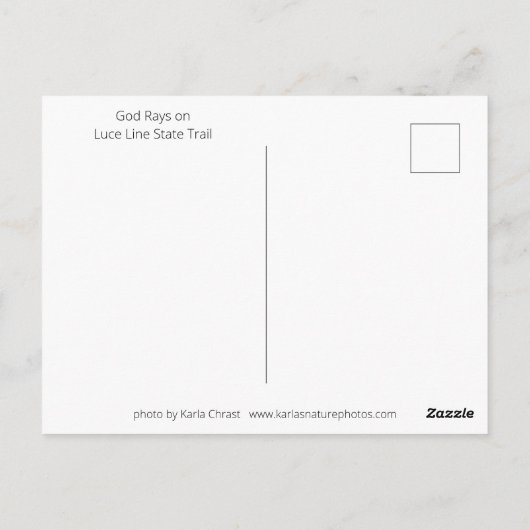 Luce Line State Trail Briefkaart (Achterkant)