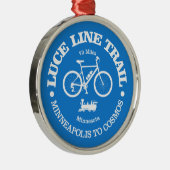 Luce Line Trail (fietsen) Metalen Ornament (Rechts)