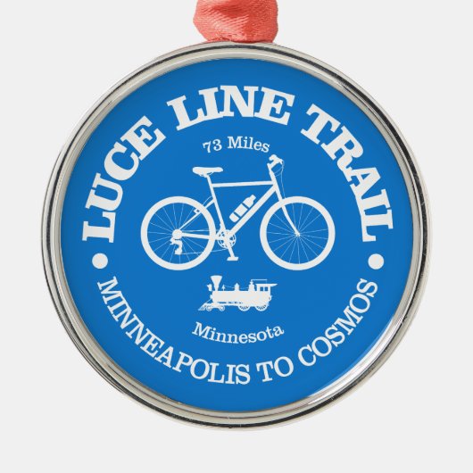 Luce Line Trail (fietsen) Metalen Ornament (Voorkant)