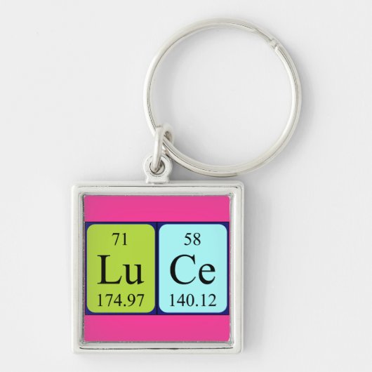 Luce periodieke lijstnaam het sleutelwoord sleutelhanger (Voorkant)