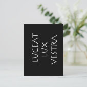 Luceet lux vestra briefkaart (Staand voorkant)