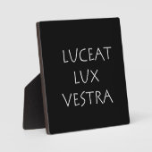 Luceet lux vestra fotoplaat (Voorkant)