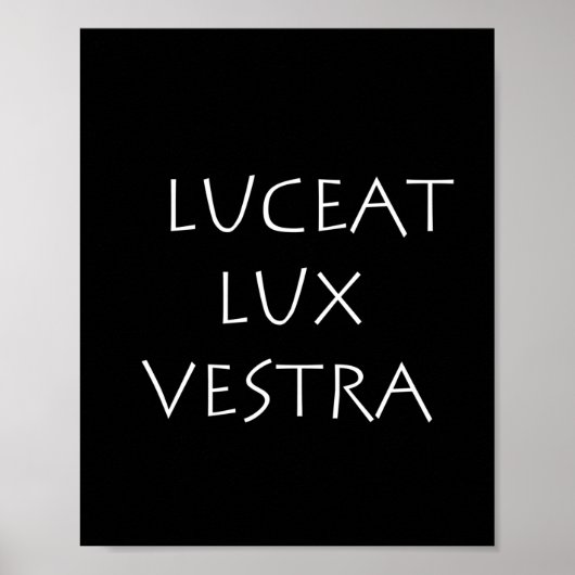 Luceet lux vestra poster (Voorkant)