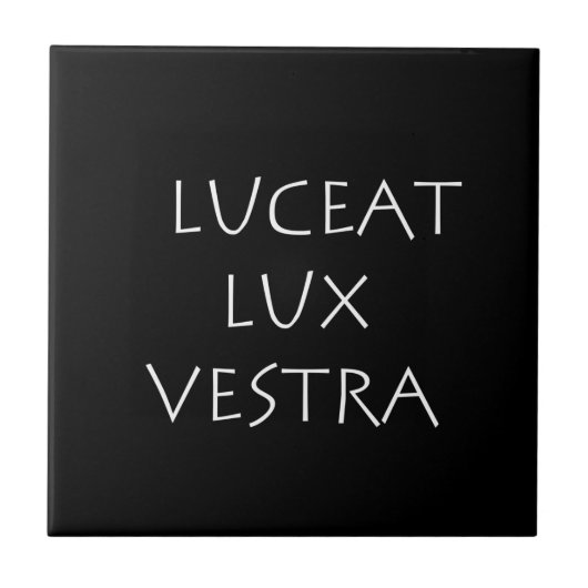 Luceet lux vestra tegeltje (Voorkant)