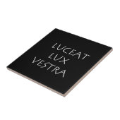Luceet lux vestra tegeltje (Zijkant)