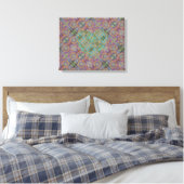Lucene Folkstone Heart Canvas Afdruk (Insitu (Slaapkamer))
