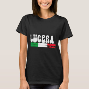 Lucera City Italia Vintage Italië Vlag Voor Reizen T-shirt
