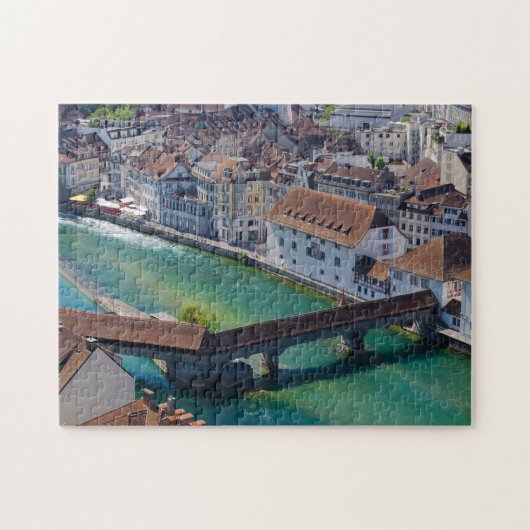 Lucerne Bridge Jigzaag Puzzle Legpuzzel (Horizontaal)