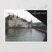 lucerne bridge uitzicht briefkaart (Voorkant)