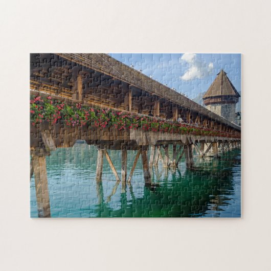 Lucerne Chapel Bridge Jigsaw Puzzle Legpuzzel (Horizontaal)