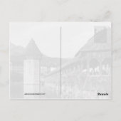 Lucerne Chapel-brug in Zwitserland Briefkaart (Achterkant)