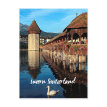 Lucerne Chapel-brug in Zwitserland