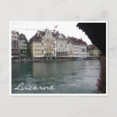 lucerne chapelbrug briefkaart (Voorkant)