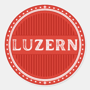 Lucerne City Pride Embleem – Zwitserse identiteit Ronde Sticker