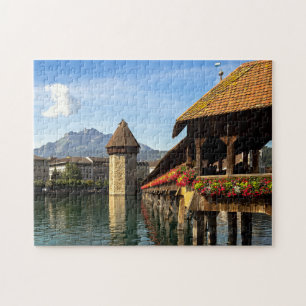 Lucerne Covered Bridge Jigzaag Puzzle Legpuzzel