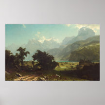 Lucerne-meer - Albert Bierstadt Fine Art Poster