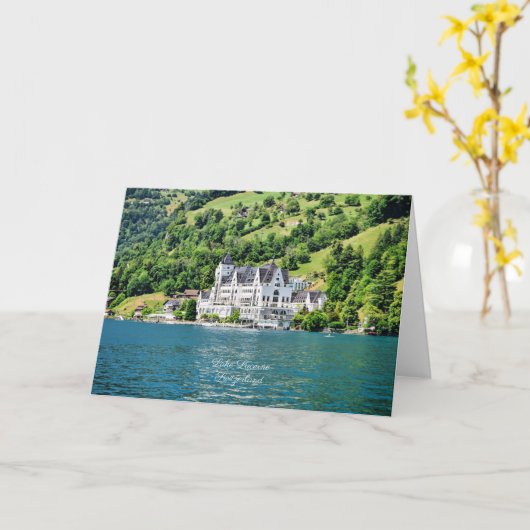 Lucerne-meer, Zwitserland Kaart (Gele Bloem)