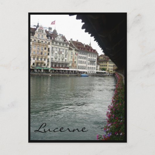 lucerne uitzicht bridge briefkaart (Voorkant)